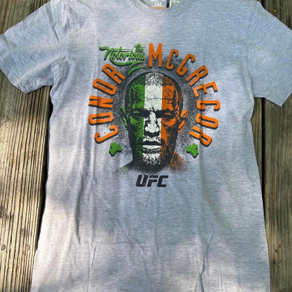 Ufc conor mcgregor gray cotton tshirt
